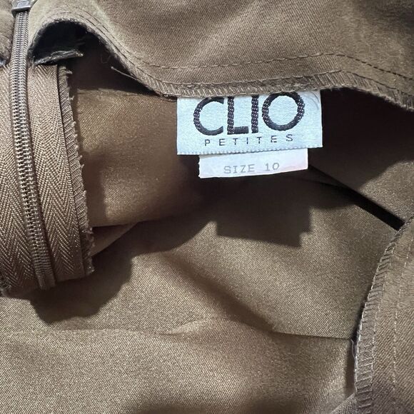 VTG Clio Skirt Faux Suede FRINGE Brown BOHO HIPPIE Womens 10 USA  Rodeo Western - Picture 10 of 12